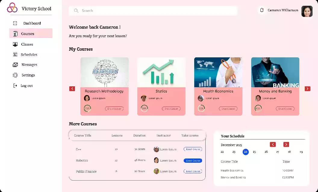Educational dashboard